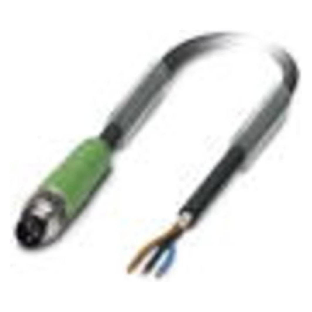Phoenix 1521630. kabellengte: 5 m, connector: M8, productkleur: zwart, grijs, Kabels + Stekkers, Zwart