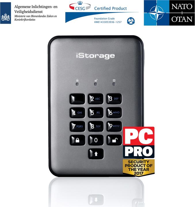 Actual product image iStorage diskAshur Pro2 SSD 16TB FIPS (16 TB)