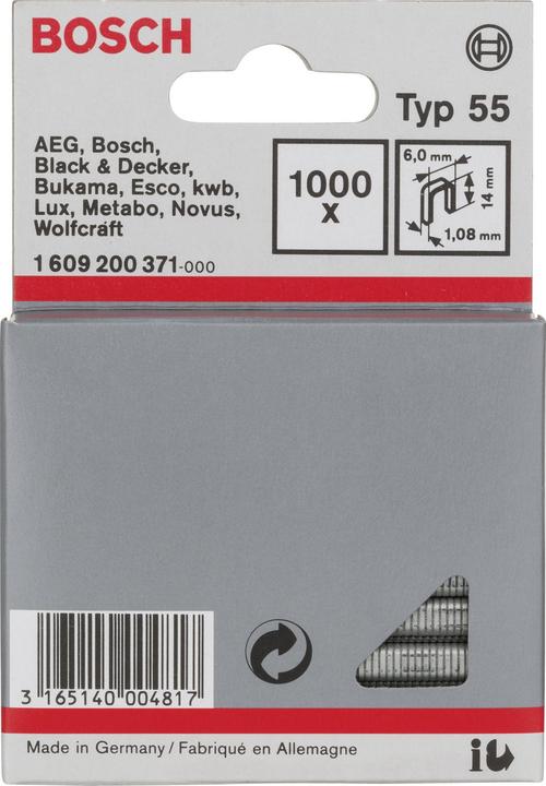 Productafbeelding Bosch Professional Zubehör Smalle rugklem type 55, 6