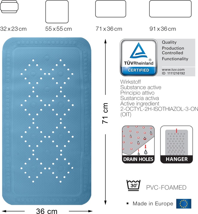 Produktbild spirella Alaska (36 x 71 cm)