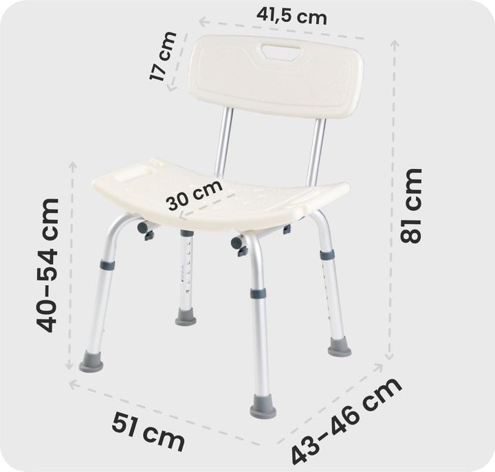 Produktbild Arebos Duschstuhl (100 kg)