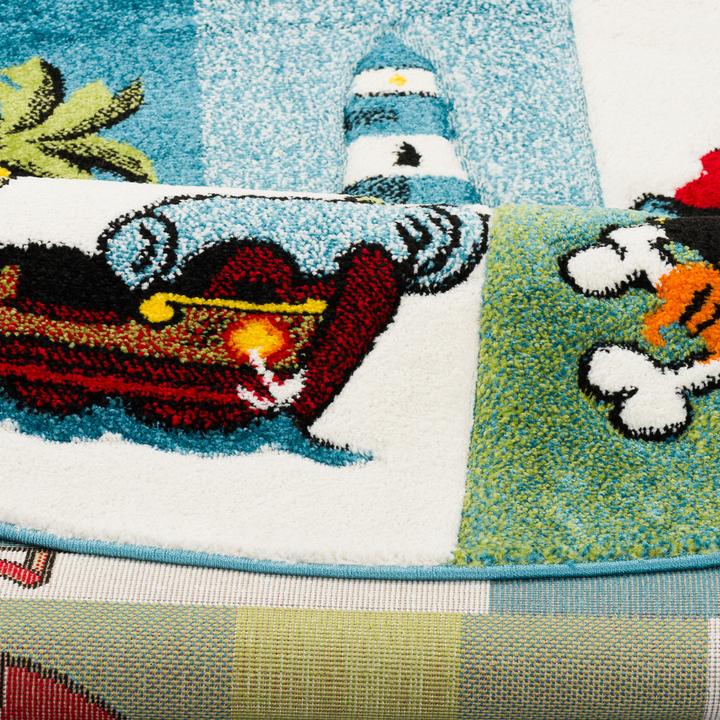 Actual product image Pergamon Children Carpet Maui Kids Pirate Round (Ø 160 cm)