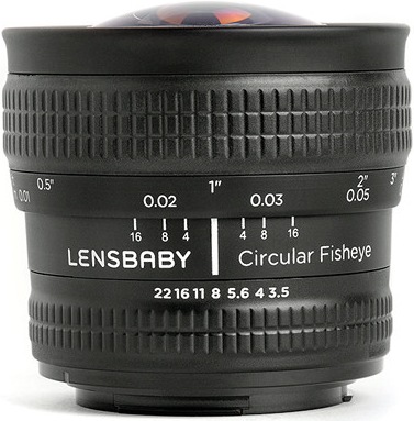 Produktbild Lensbaby 5,8mm 185° Circular Fisheye-Objektiv, Nikon F Mount (Nikon F, Vollformat)