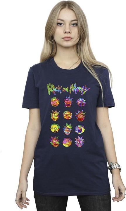 Produktbild Rick And Morty Tie Dye Faces TShirt (XL)