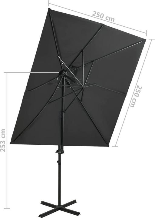 Immagine prodotto vidaXL freischwingender Sonnenschirm (2.50 m)