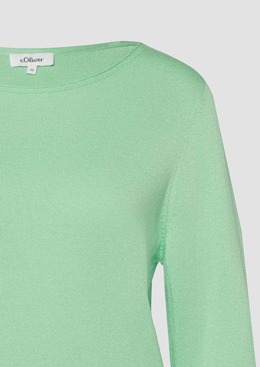 Produktbild s.Oliver Strickpullover Feinstrickpullover mit Rundhalsausschnitt (48)