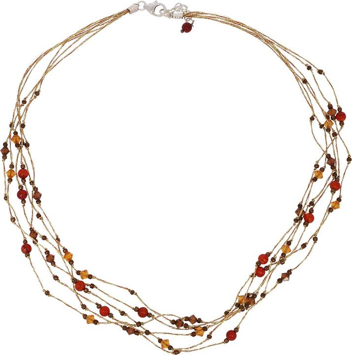 Actual product image Luxxos Set necklace earrings and bracelet with quartz (925 Sterling silver)