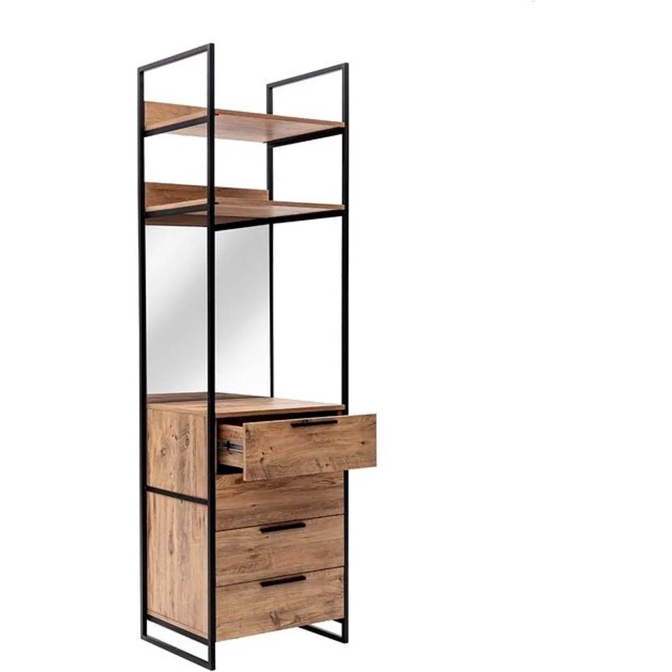Thumbnail - Hanah Home, Kleiderschrank, Axel (64 x 52 x 225 cm)