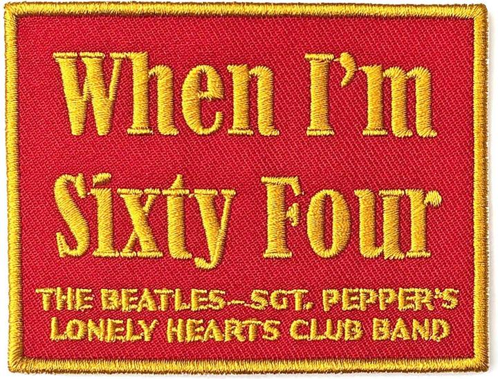 Actual product image The Beatles When I'm Sixty Four Patch (1 pcs.)