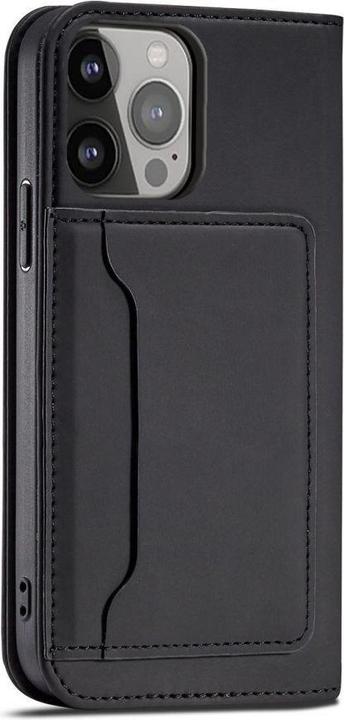 Produktbild Hurtel Magnet Card Case case for iPhone 14 flip cover wallet stand black (Apple iPhone 14)