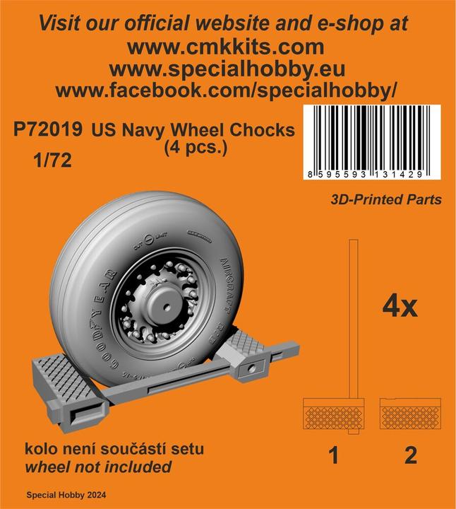 CMK US Navy Wheel Chocks (4 pcs.)