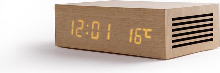 Produktbild Hometime Wooden Bluetooth Alarm Clock Speaker System with Wireless Charging Function