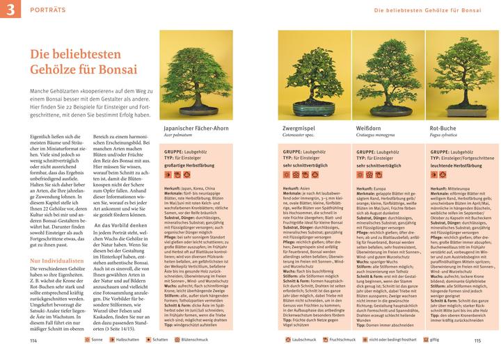 Valeurs nutritives et ingrédients Bonsai ziehen, gestalten und pflegen (Allemand, Johann Kastner, 2024)
