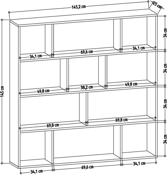 Immagine prodotto Skye Decor Danna (145.20 x 25 x 145 cm)