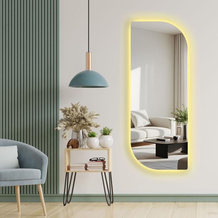 Hanah Home Accent Mirror with Led Lighting