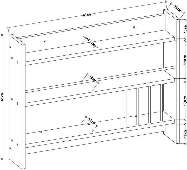 Immagine prodotto Skye Decor Huxley (85 x 15 x 65 cm)