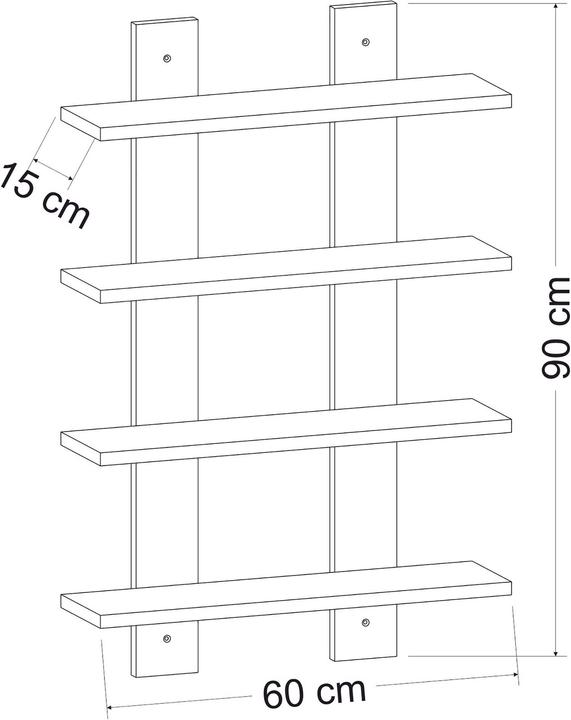 Immagine prodotto Skye Decor Dilan (59.60 x 16.40 x 90 cm)