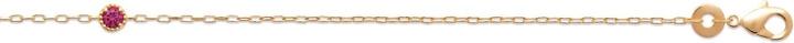 Produktbild Lara Vergoldetem Messing ARMBAND - 16+2 - S. RUBIS (Vergoldet)