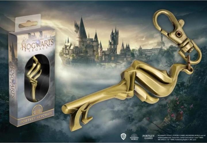 Actual product image Noble Collection Harry Potter Metal Keychain Hogwarts Legacy Portkey 14 cm