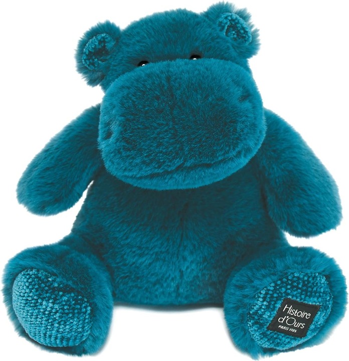 Image du produit Doudou et Compagnie Hippo, turquoise 25cm (25 cm)