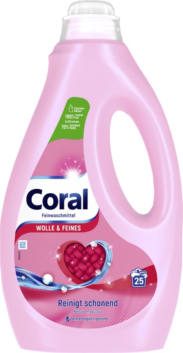 Actual product image Coral Wool & Silk (25 Washing cycles, Liquid)