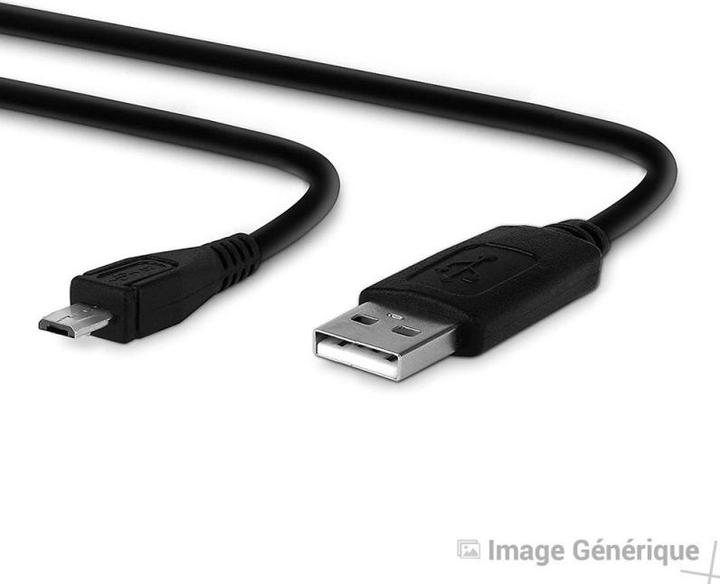 Actual product image Générique Micro USB Data Cable - 1m, 8mm Long End - Black (1 m)