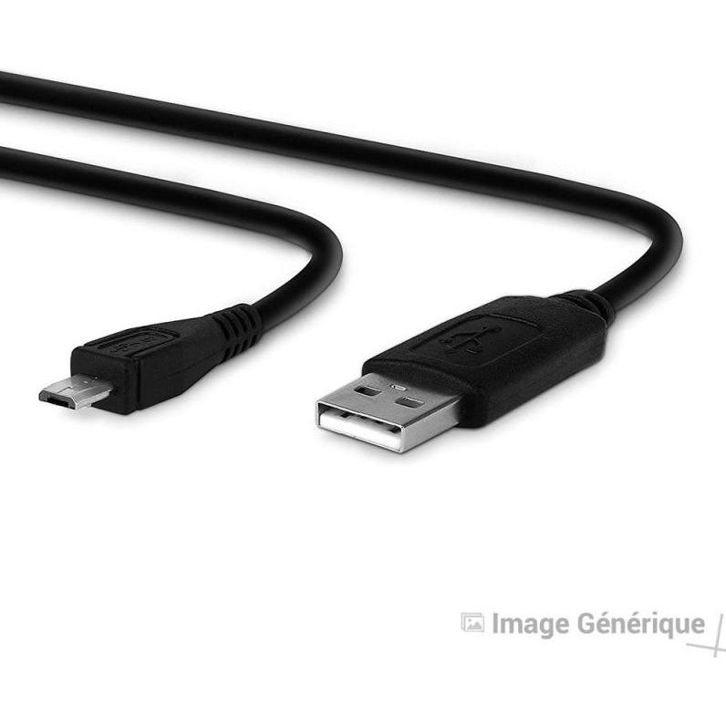 Thumbnail - Partner Telecom Micro-USB-Datenkabel - 1 m, 8 mm lange Spitze - Schwarz (1 m), USB Kabel