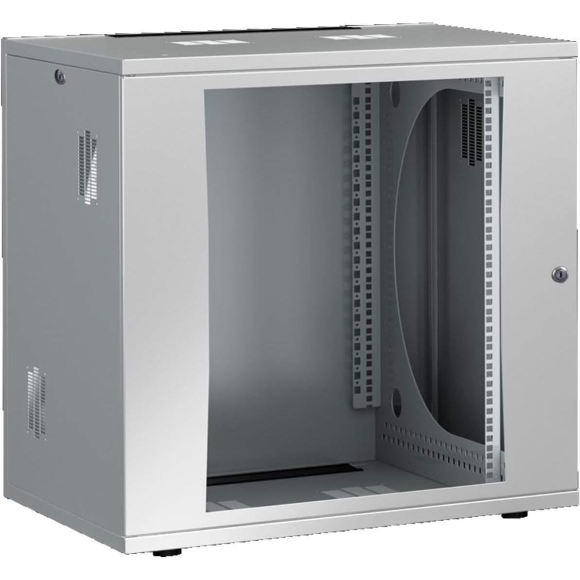 Thumbnail - Rittal FlatBox (12 HE, 19 Zoll Rack), Serverschrank, Grau