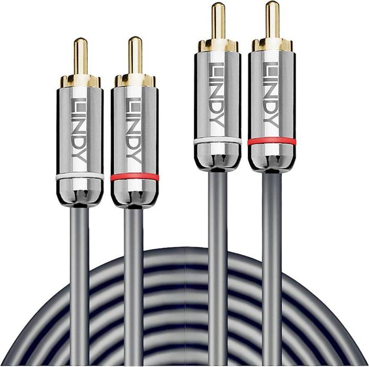 Image du produit Lindy Double ligne Phono Cromo (0.50 m, RCA)