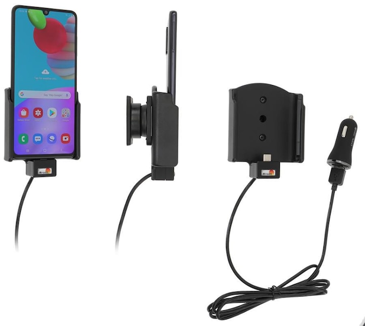 Produktbild Brodit Halter aktiv Samsung Galaxy A41 mit USB-Kabel