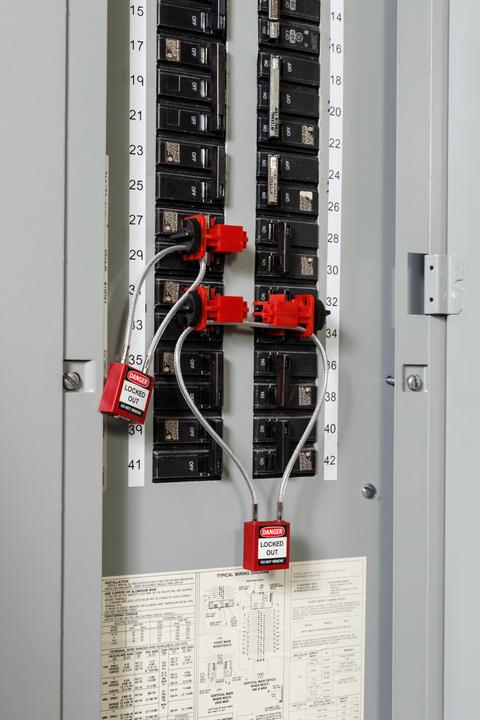 Immagine prodotto Brady SafetyPadlocks-Compact Cable Keyed Blue