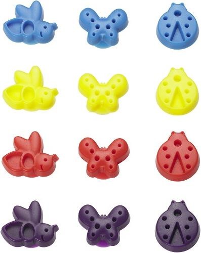 Actual product image Lurch Silicone glass marker set, happy monsters (glass marker)