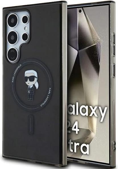 Produktbild Karl Lagerfeld KLHMS24LHFCKNOK S24 Ultra S928 czarny/black hardcase IML Ikonik MagSafe (Samsung Galaxy S24 Ultra)