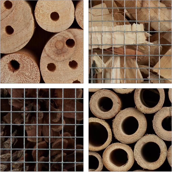 Produktbild Relaxdays Insektenhotel (Florfliegen, Wildbienen, Marienkäfer, Grabwespen)