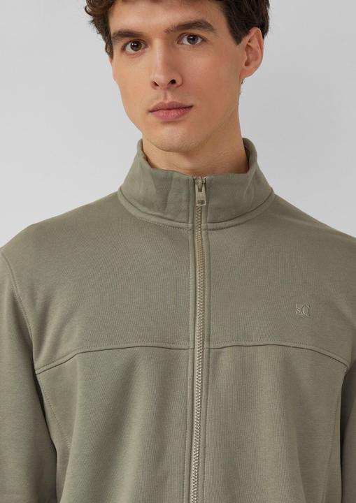 Produktbild s.Oliver Sweatshirt Jacke Sweatshirt-Jacke mit Stehkragen und Eingrifftaschen (M)