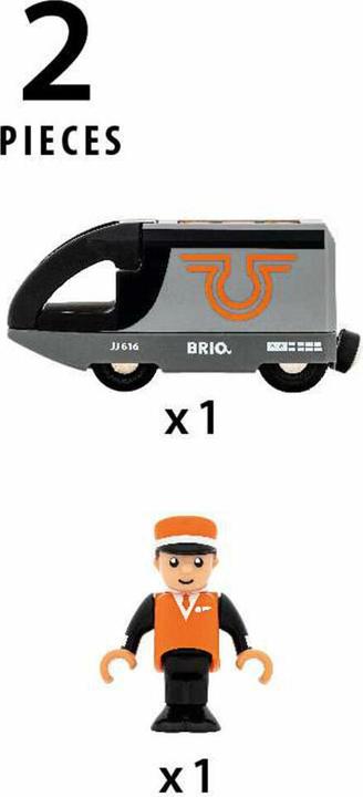 Immagine prodotto Brio Treno passeggeri arancione e nero 63604700