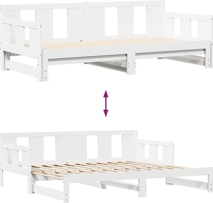 Actual product image vidaXL Extendable day bed with drawers