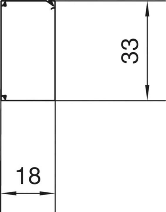 Actual product image Hager Roller trunking, plastic, H x W 18 x 33 mm, length 20 m, traffic white (Duct, 2000 cm)