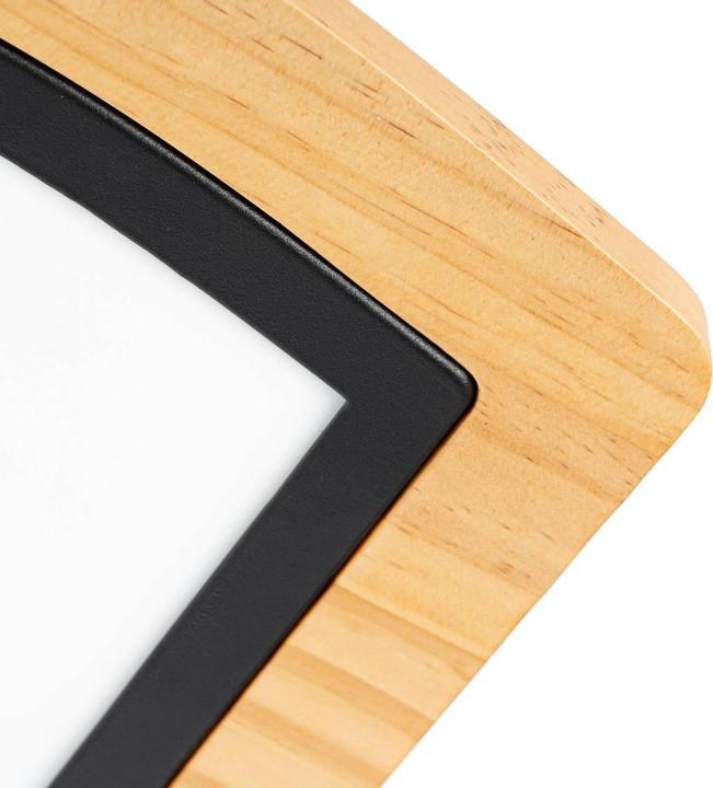 Produktbild Lucande Joren LED-Deckenleuchte Holz einflammig (1140 lm)