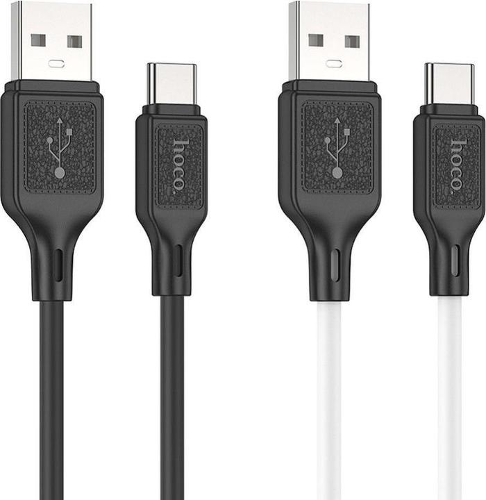 Produktbild Hoco USB-A to USB-C Kabel X90, 60W, 3A, 1m, Schwarz (1 m, 60 W)