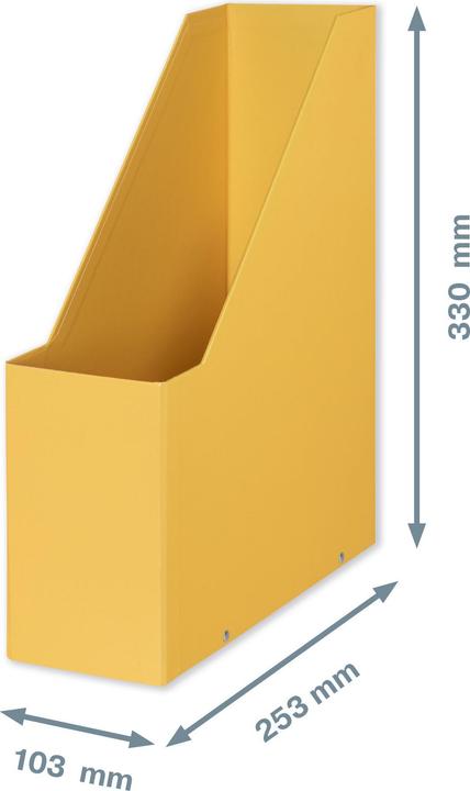 Actual product image Leitz Click & Store Cosy magazine file, A4, hardboard, yellow Hardboard with PP film, assembled by means (A4)