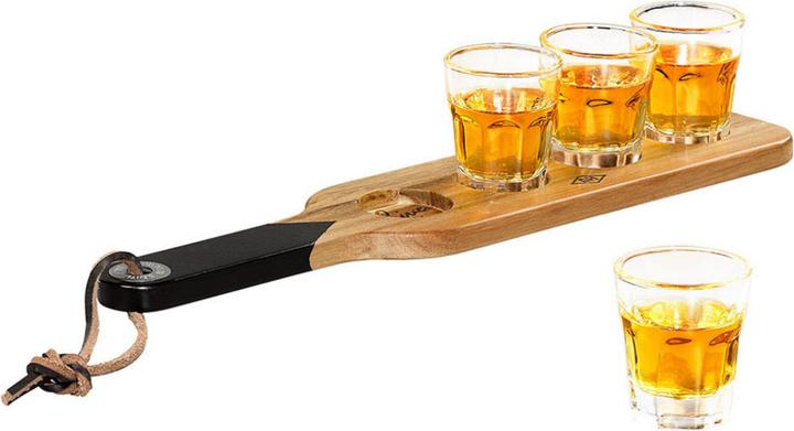 Actual product image Gentlemen's Hardware Serving Paddle & Shot Glasses (4.40 dl, 5 x, Shot glass)