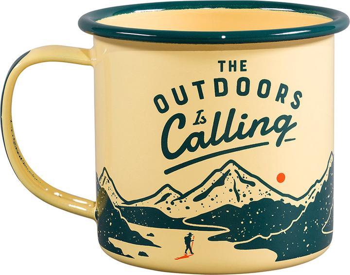 Actual product image Gentlemen's Hardware Enamel Mug - Outdoors is Calling (325 ml, 1x)
