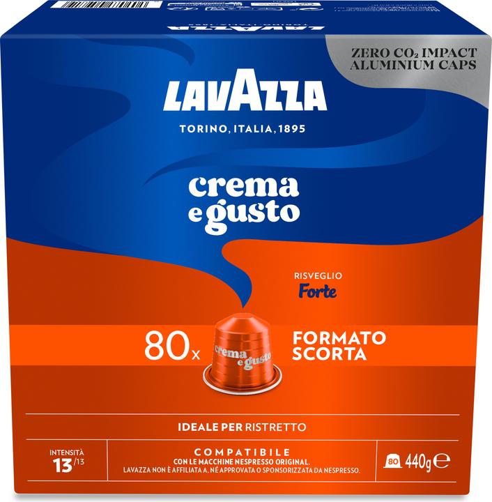 Image du produit Lavazza Crème et goût fort (80 x Port.)