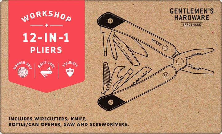 Actual product image Gentlemen's Hardware Plier Multi-Tool (8 Functions)