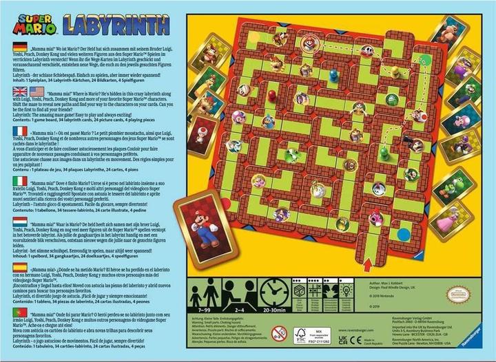Produktbild Ravensburger Super Mario Labyrinth (Portugiesisch, Französisch, Italienisch, Niederländisch, Englisch, Deutsch)