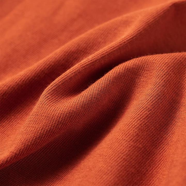 Immagine prodotto VidaXL Camicia a maniche lunghe da bambino marrone ruggine 116,Materiale: 100 (116)