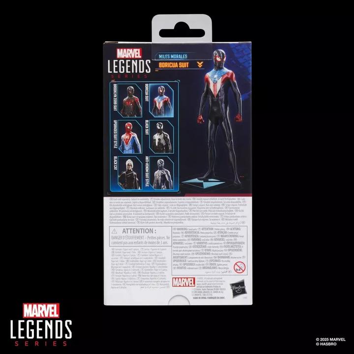 Actual product image Hasbro Spider-Man 2 Marvel Legends Gamerverse Actionfigur Miles Morales (Boricua Suit) 15 cm