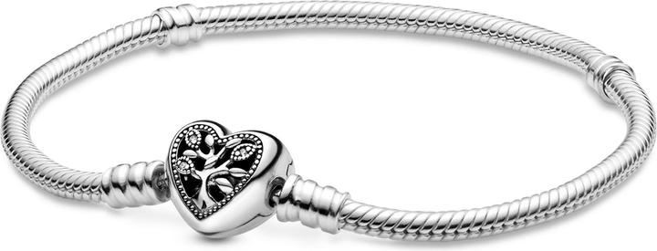 Pandora Bracelet Snake Chain Heart Clasp