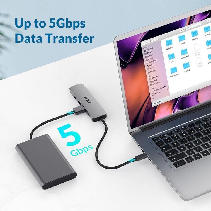 Actual product image Acer 5-in-1 Type-C Dongle (USB-C)